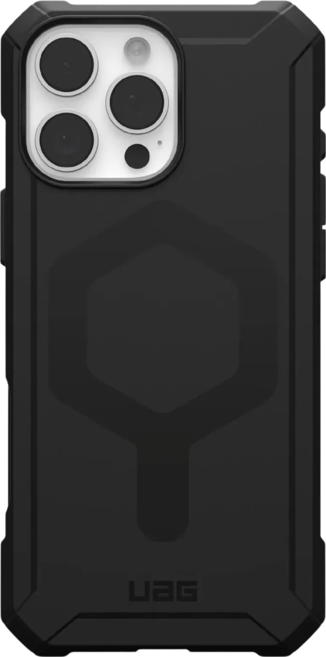 Чехол для смартфона UAG for Apple iPhone 16 Pro Max, Essential Armor Magsafe, Black (114449114040) - Фото 1