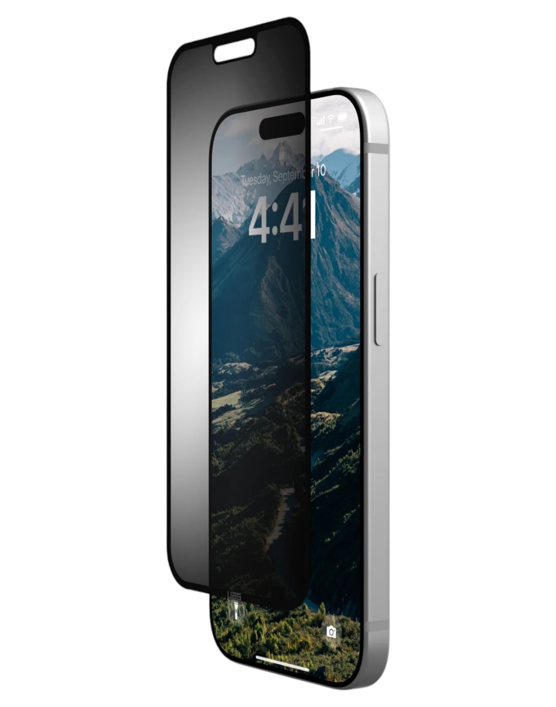 Защитная пленка для смартфона UAG for iPhone 16 Pro Max, Removable Privacy, Glass - Tint (14436911NA) - Фото 1