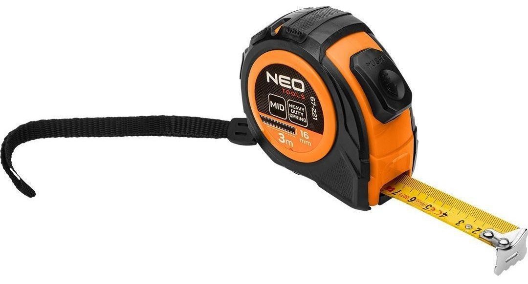 Рулетка Neo Tools 67-221 3мx16мм - Фото 1