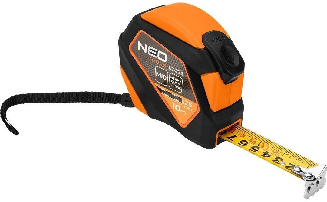 Рулетка Neo Tools 67-235 10мx25мм - Фото 1