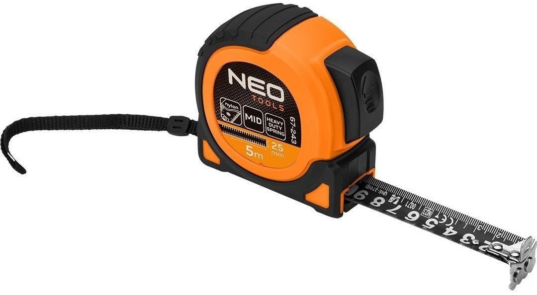 Рулетка Neo Tools 67-243 Super Black, 5мx25мм - Фото 1