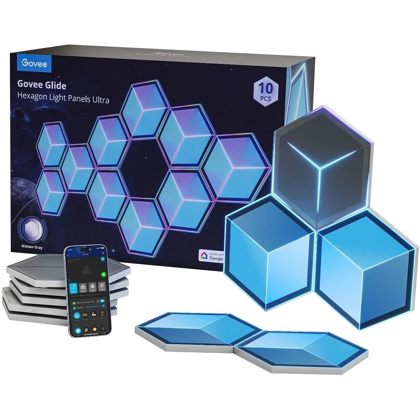 Светодиодный светильник Govee H606A Glide Hexagon Light (H606AC81) - Фото 1