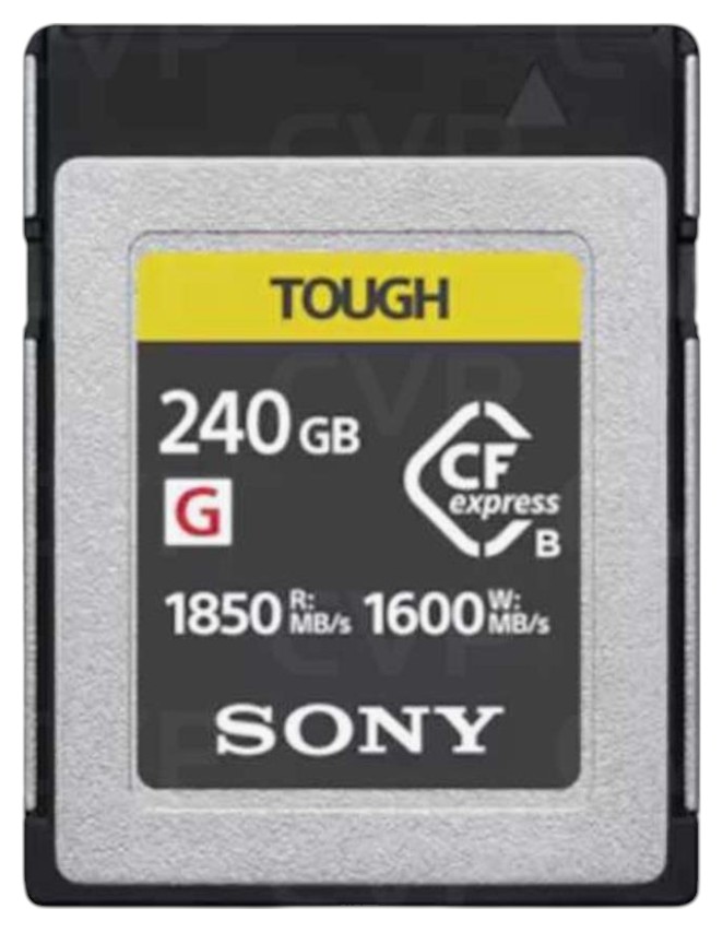 Карта памяти Sony CFexpress Type B 240GB R1850/W1600MB/s Tough (CEBG240T.CE7) - Фото 1