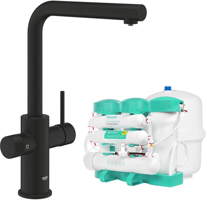Смеситель кухонный Grohe Blue Pure Minta + Ecosoft P’URE AQUACALCIUM Mint (MO67530590KF) - Фото 1