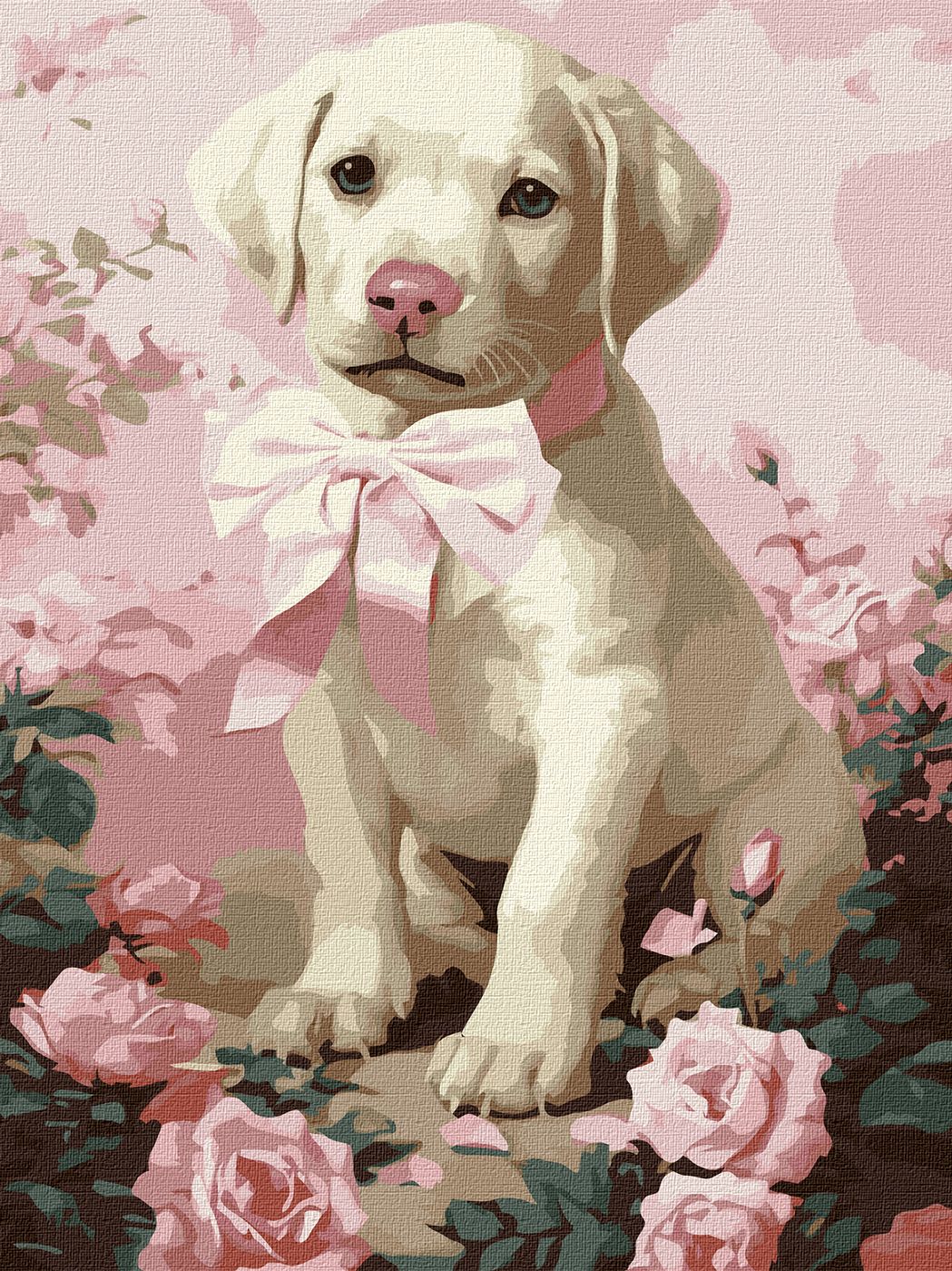 Картина за номерами Ideyka Пухнастий подарунок 30х40 см (KHO6755) - Фото 1