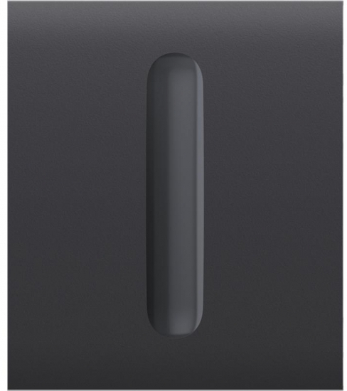 Кнопка LightSwitch центральная для одноклавишного выключателя Ajax CenterButton Dimmer 1-gang 2-way for LightSwitch, Jeweler, graphite (000051275) - Фото 1