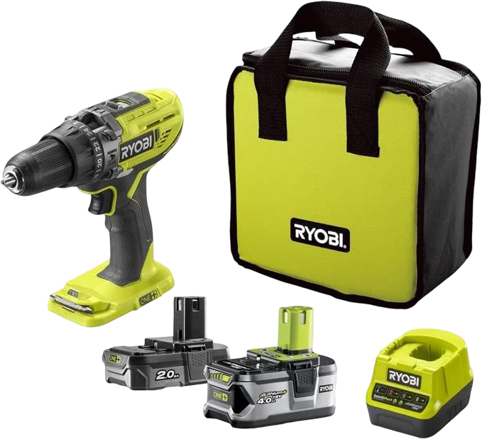 Дрель-шуруповерт Ryobi ONE+ R18PD3-242S (5133003820) - Фото 1