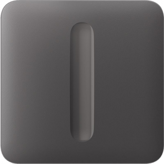 Кнопка LightSwitch для одноклавишного выключателя Ajax SoloButton Dimmer 1-gang 2-way for LightSwitch, Jeweler, grey (000051260) - Фото 1