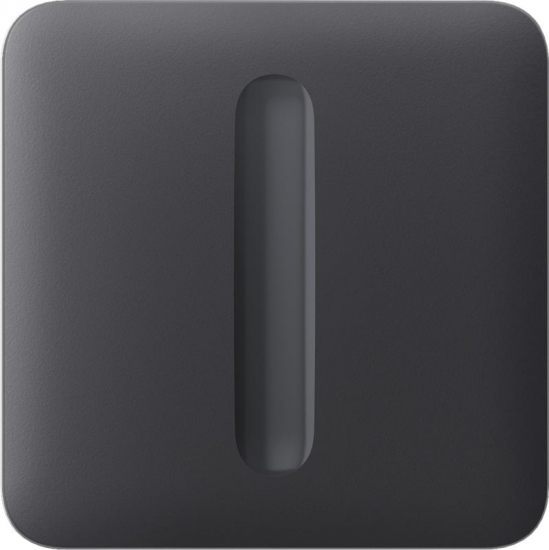 Кнопка LightSwitch для одноклавишного выключателя Ajax SoloButton Dimmer 1-gang 2-way for LightSwitch, Jeweler, graphite (000051259) - Фото 1