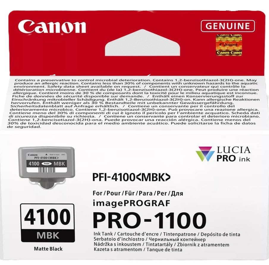 Картридж для струйных МФУ и принтеров Canon PFI-4100 imagePROGRAF PRO-1100 Matte Black (6776C001) - Фото 1