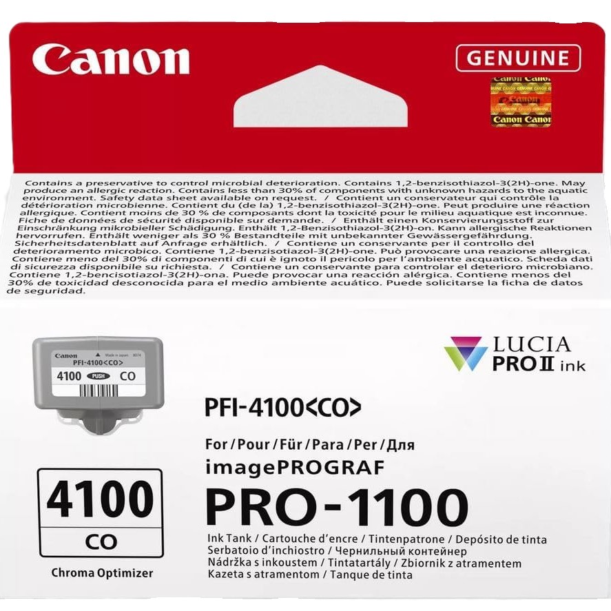 Купити Картридж для струменевих принтерів/БФП Canon PFI-4100 imagePROGRAF PRO-1100 Chroma Optimizer (6787C001) - Фото 1 Картридж для струменевих принтерів/БФП Canon PFI-4100 imagePROGRAF PRO-1100 Chroma Optimizer (6787C001) - Фото 1