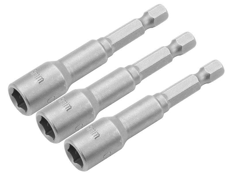 Торцева голівка Tolsen 1/4"х65 мм 10 мм 3 шт, (77845) - Фото 1