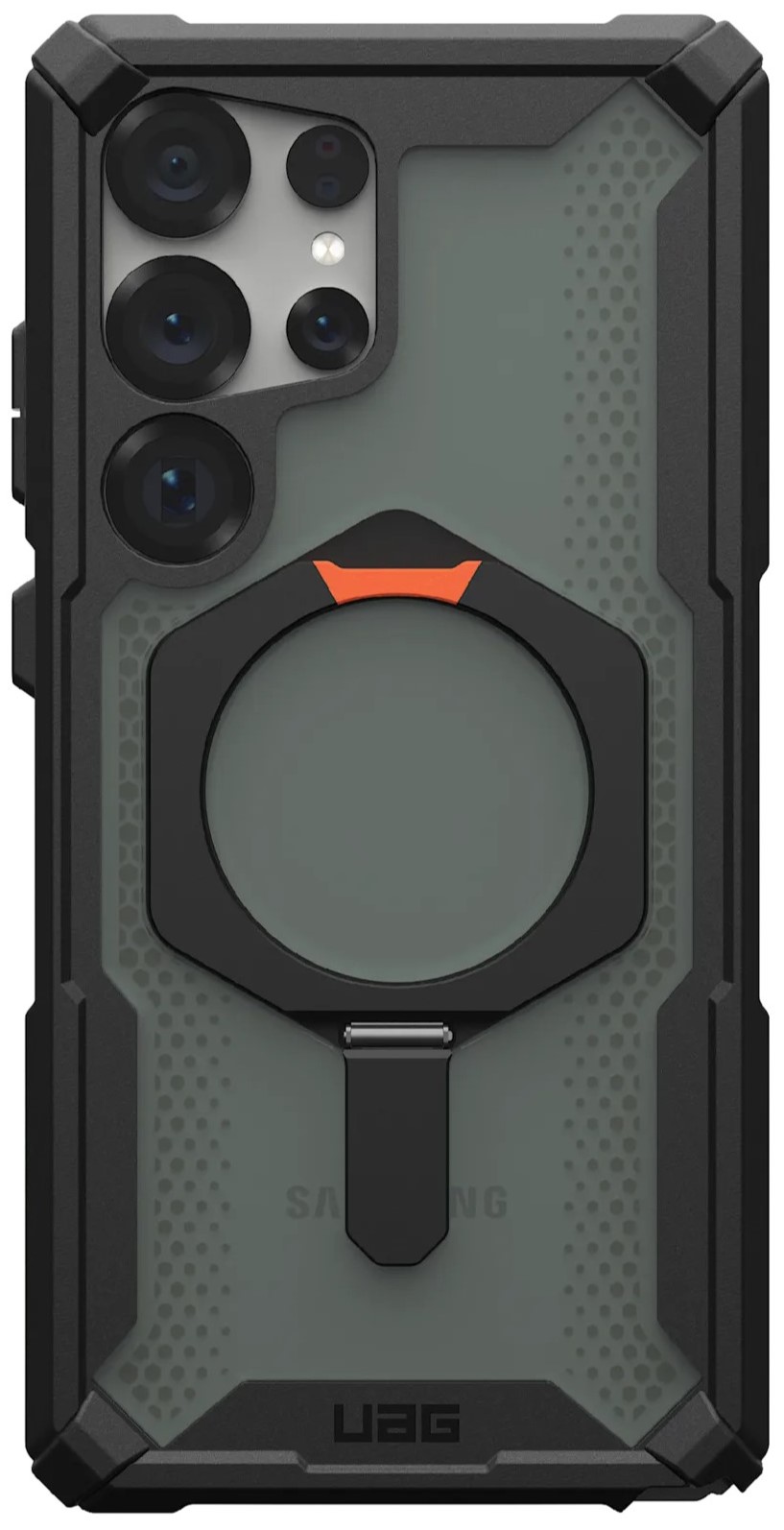 Чехол для смартфона UAG for Samsung Galaxy S25 Ultra Plasma XTE with Magnet, Black/Orange (214467114097) - Фото 1