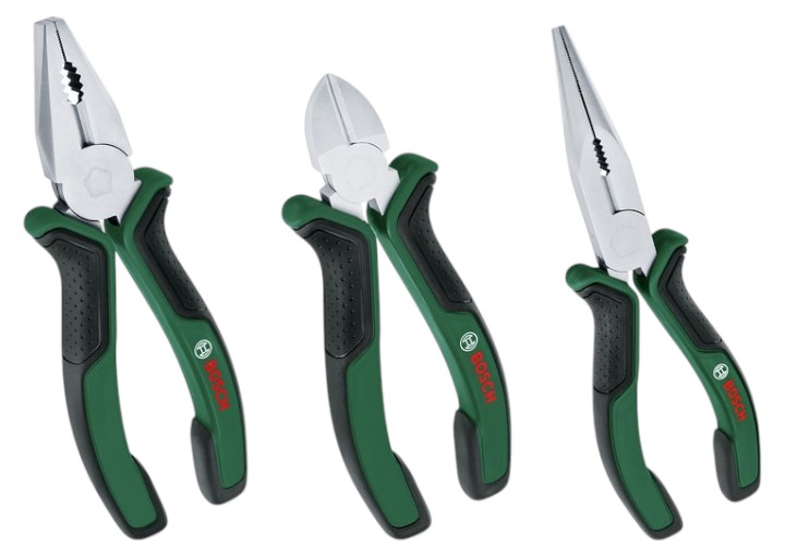 Плоскогубцы Bosch 3 шт. (1.600.A02.C0S) - Фото 1