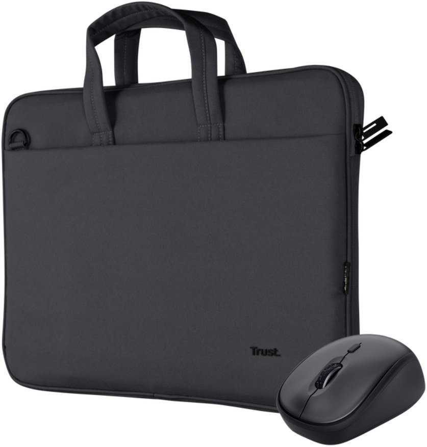 Сумка для ноутбука Trust Bologna Bag & Mouse Set - Black (24988) - Фото 1
