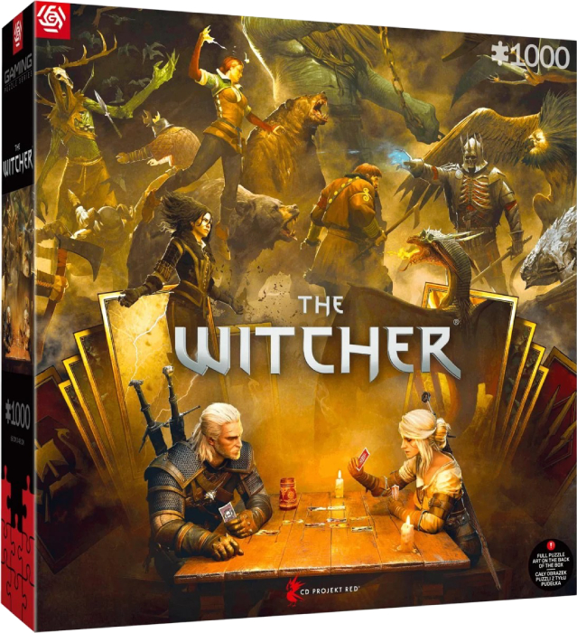 Пазли картонні (8 +) Good Loot The Witcher Playing Gwent 1000 ел. (5908305249634) - Фото 1