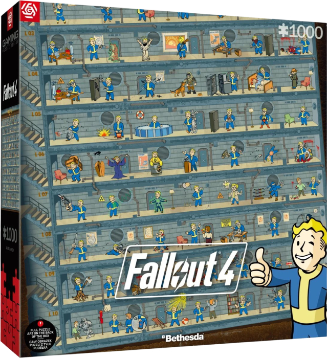 Пазли картонні (8 +) Good Loot Fallout 4 Perk Poster Puzzles 1000 ел. (5908305247937) - Фото 1