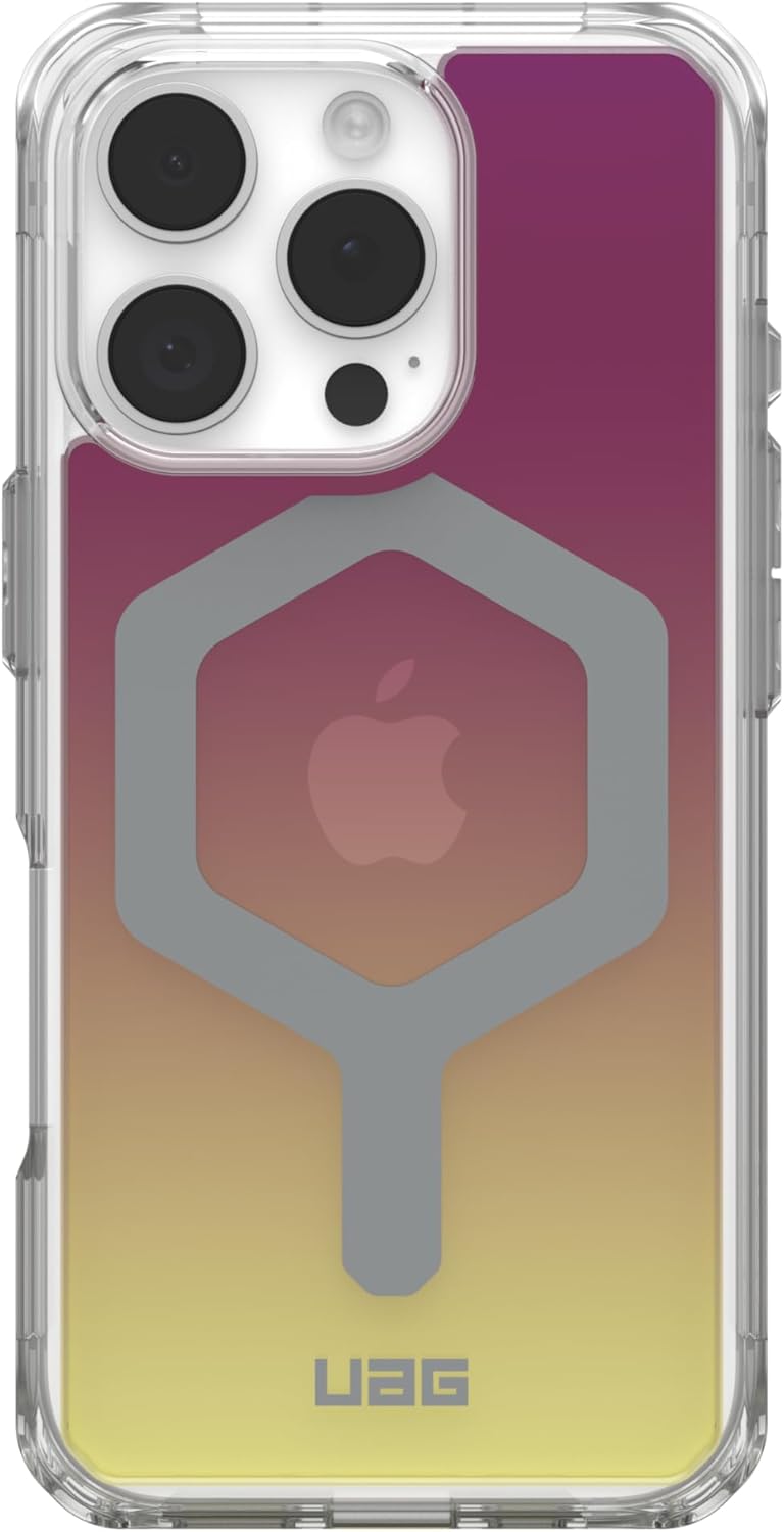 Чехол для смартфона UAG for iPhone 16 Pro, Plyo Magsafe LE, Maroon/Yellow Ombre (114480114780) - Фото 1