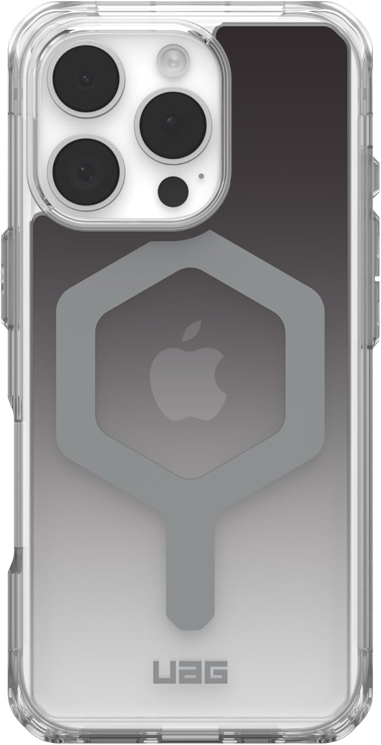 Чехол для смартфона UAG for iPhone 16 Pro, Plyo Magsafe LE, Black/Clear Ombre (11448011404G) - Фото 1