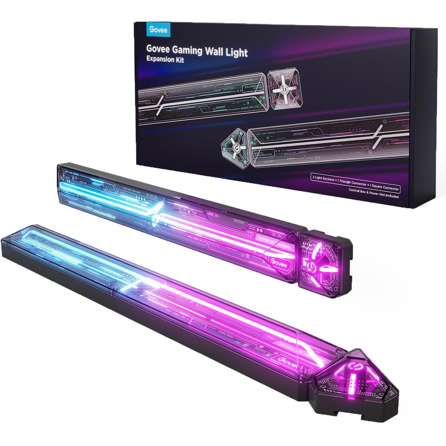 Светодиодный светильник Govee H1063 Gaming Wall light Expansion Kit 2 шт. (H10630A5) - Фото 1