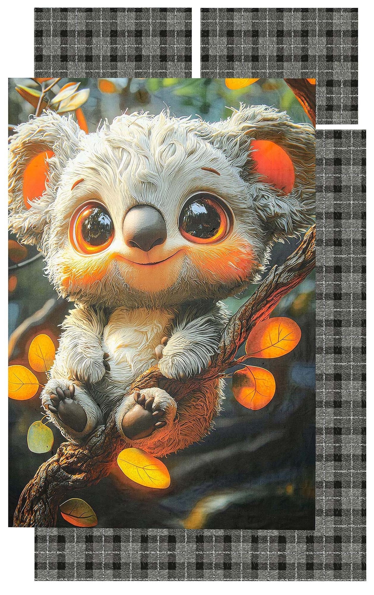 Комплект постельного белья детский Home Line поплин Коала 112х147 см нав. 40х60 (193159) - Фото 1