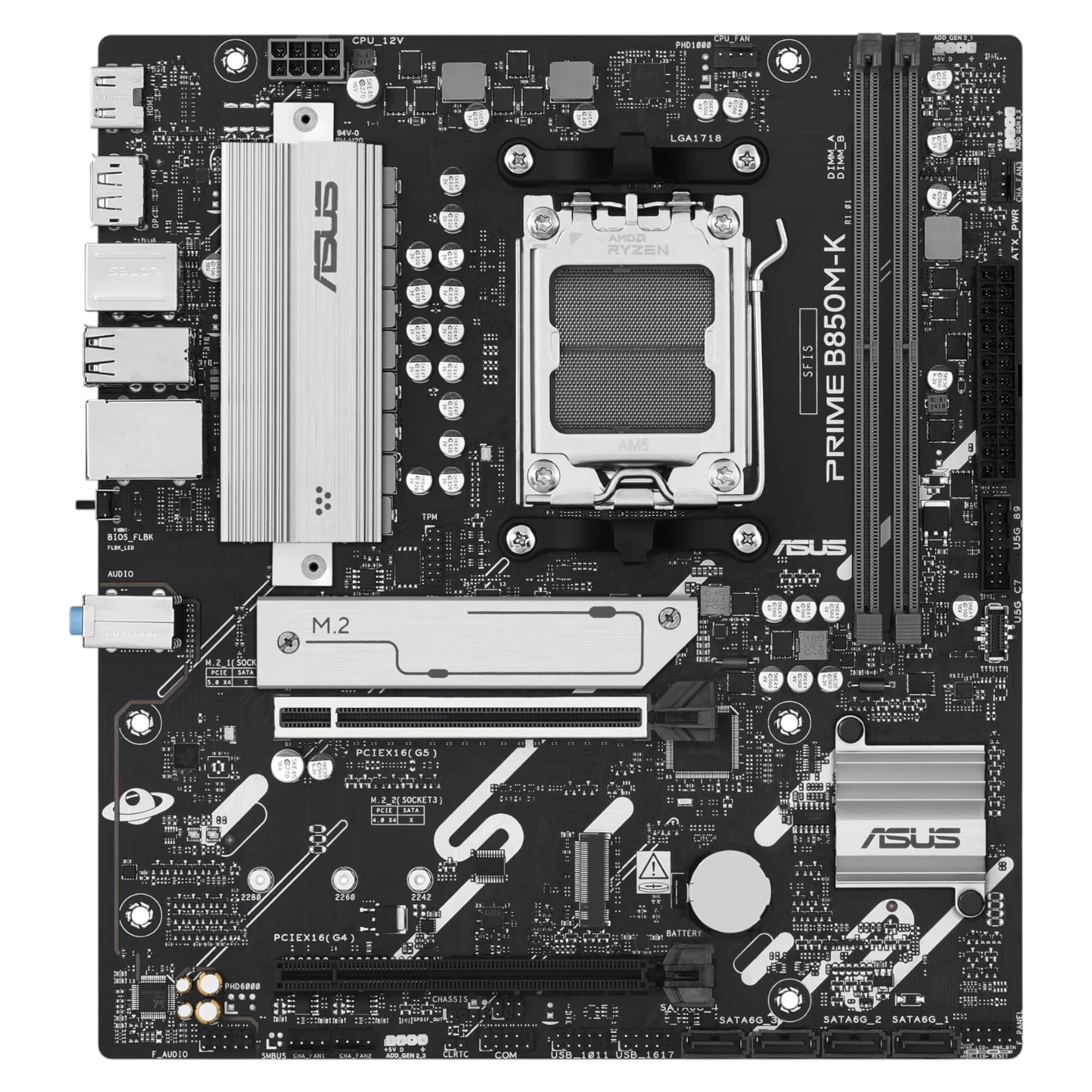 Материнская плата Asus PRIME B850M-K 4xDDR5 - Фото 1