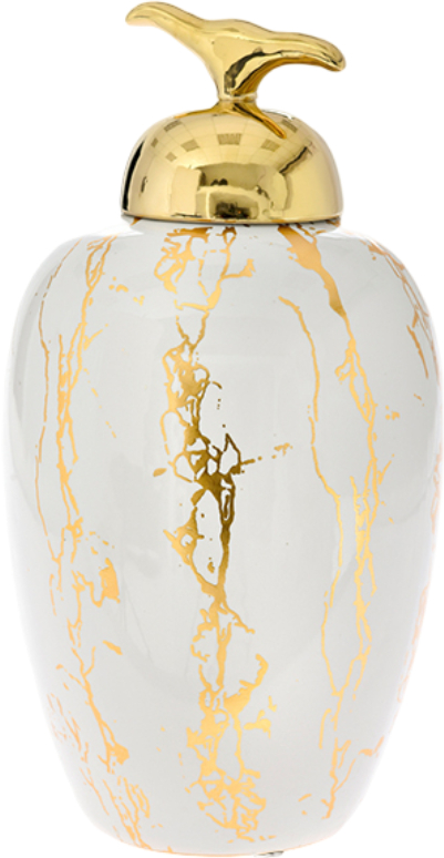 Ваза Al Decoration с крышкой 19x38 см (682-056) - Фото 1