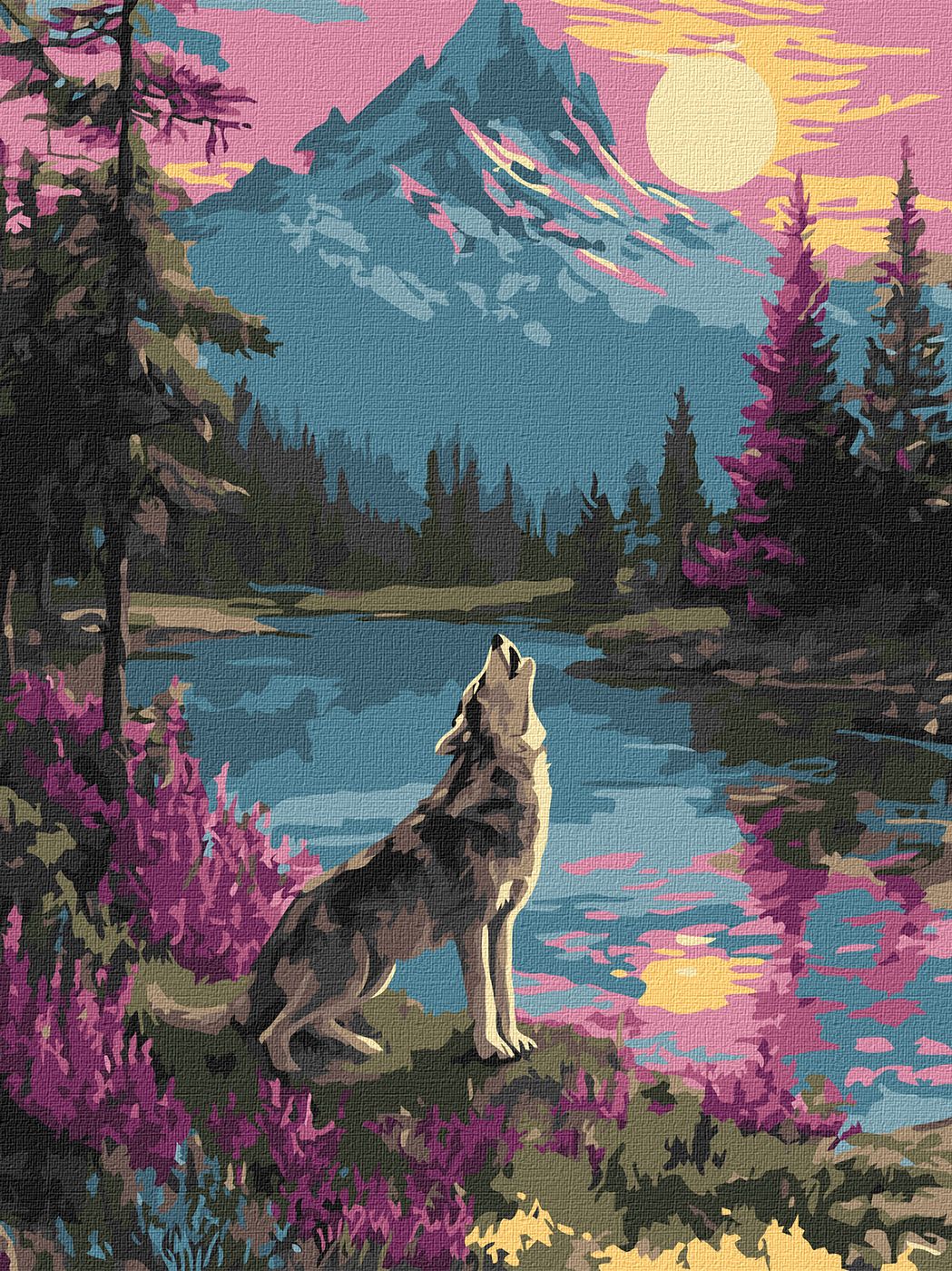 Картина за номерами Ideyka Одинокий вовк 30х40 см (KHO6820) - Фото 1