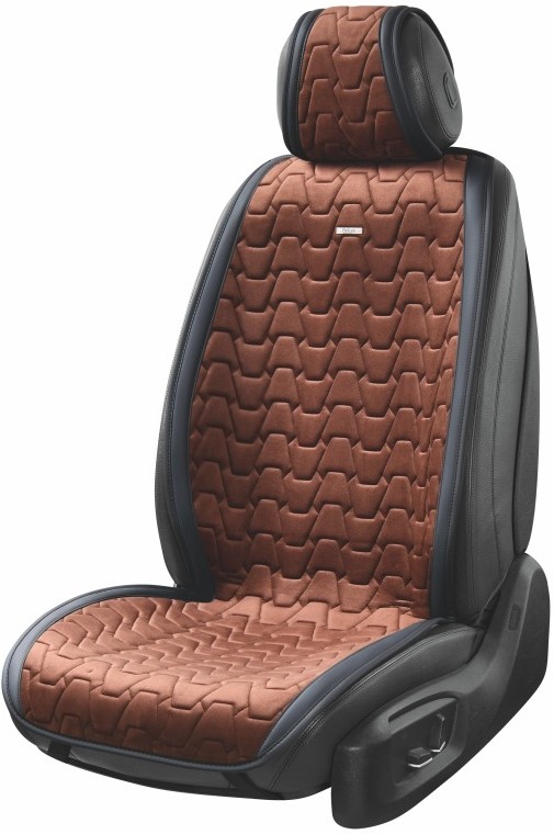 Комплект накидок на сидіння автомобіля Beltex Chicago black-coffee (BX85120) - Фото 1