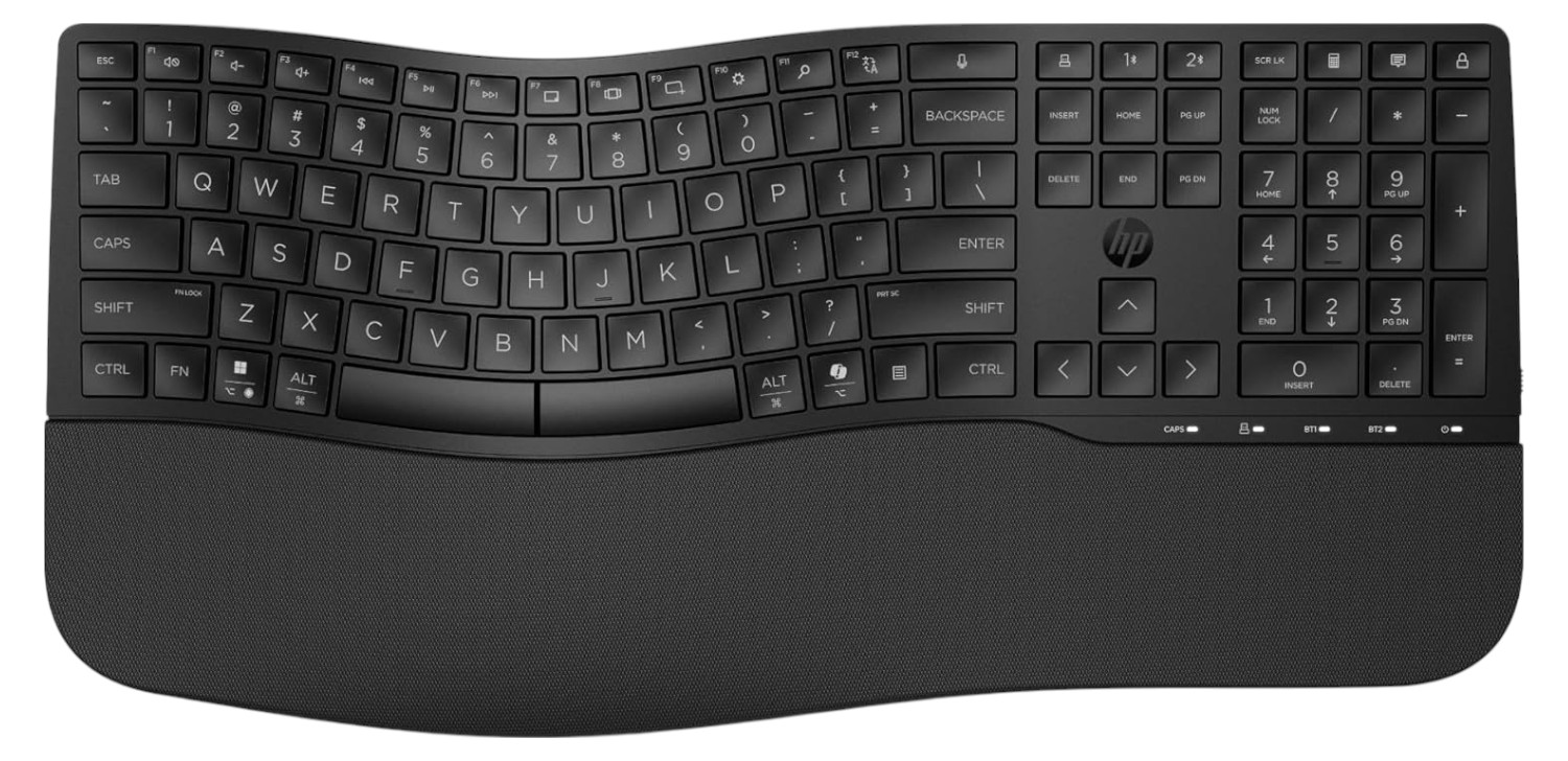 Клавиатура беспроводная HP 680 Comfort Dual-Mode 111key, BT, EN/UK Black (8T6L8AA) - Фото 1