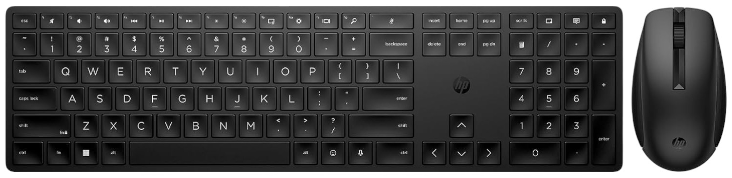 Клавиатура+мышь беспроводная HP 650 WL EN/UK Black (4R013AA) - Фото 1