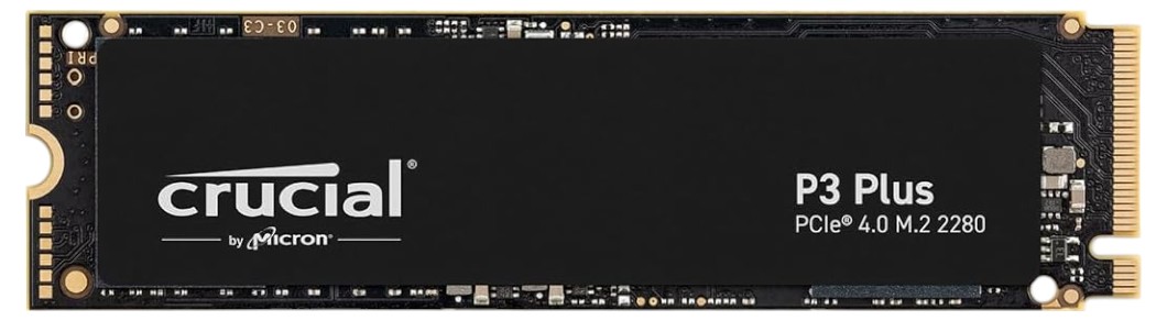 SSD-накопитель внутренний Crucial Micron Crucial M.2 4TB PCIe 4.0 P3 Plus (CT4000P3PSSD8) - Фото 1