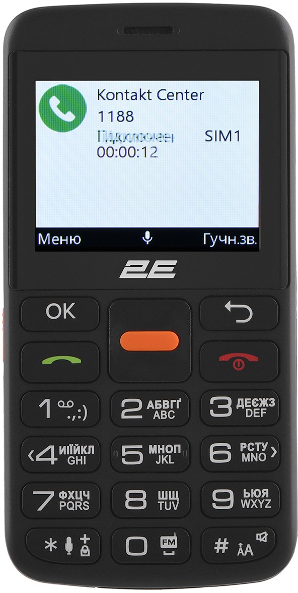 Мобильный телефон 2E T180 Max Dual Sim Black - Фото 1