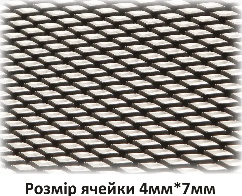 Сітка декоративно-захисна для радіатора Poputchik 100х30 см №2 (151-103-2) - Фото 1