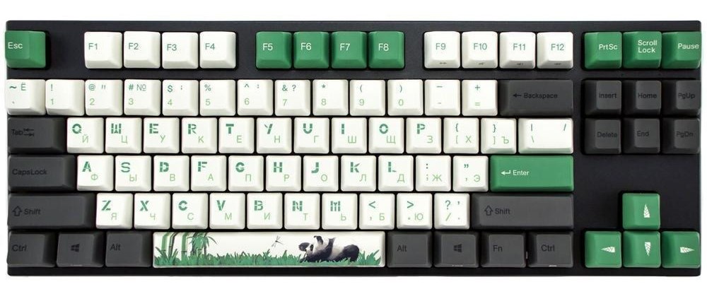 Клавіатура бездротова ігрова Varmilo APT87 Panda R2, C-TK Red, WL/USB-A, White Led (A92A029D4A5A17A007) - Фото 1