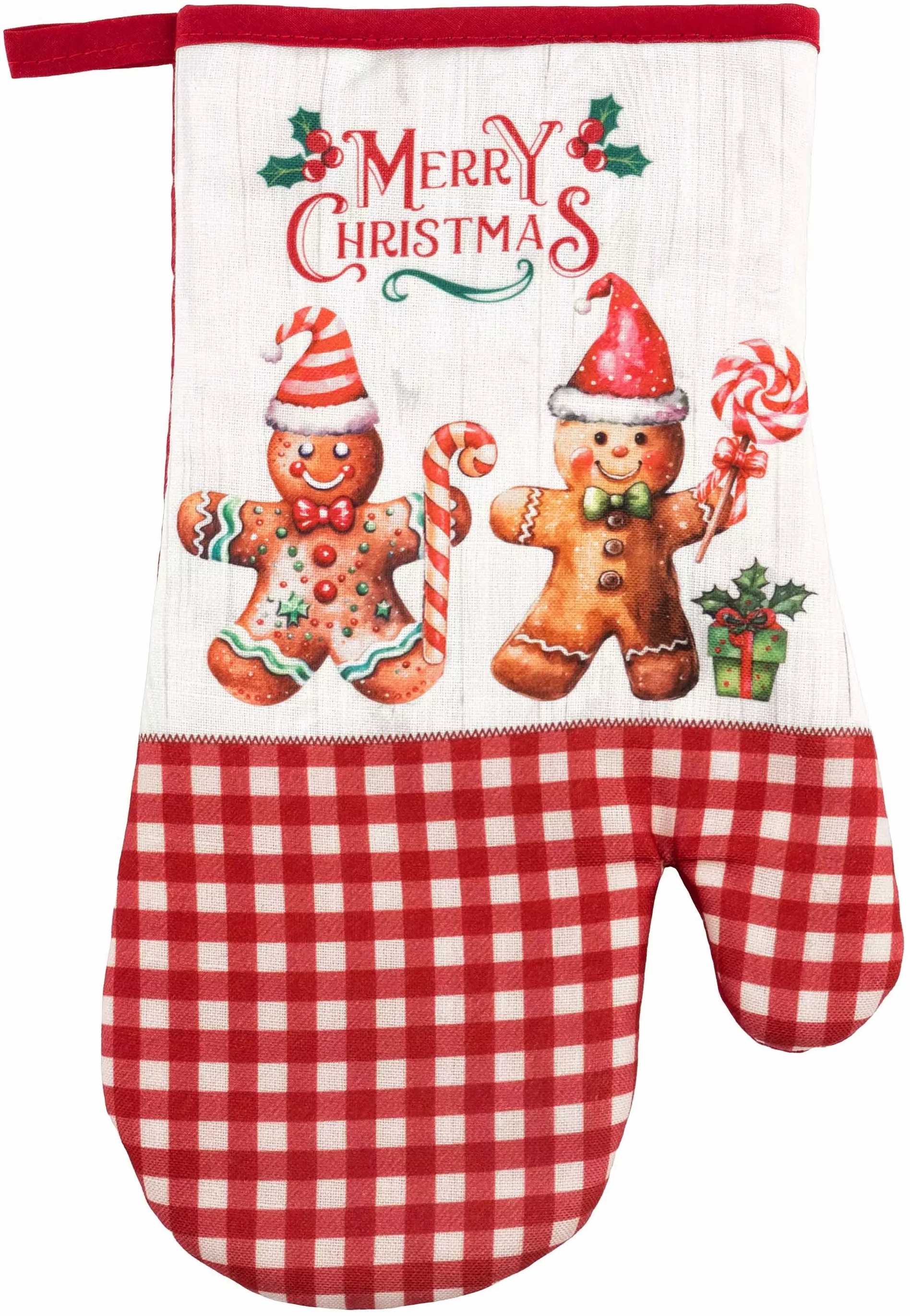 Прихватка-рукавица Ardesto Christmas Gingerbread 18х30 см (ART05HG) - Фото 1