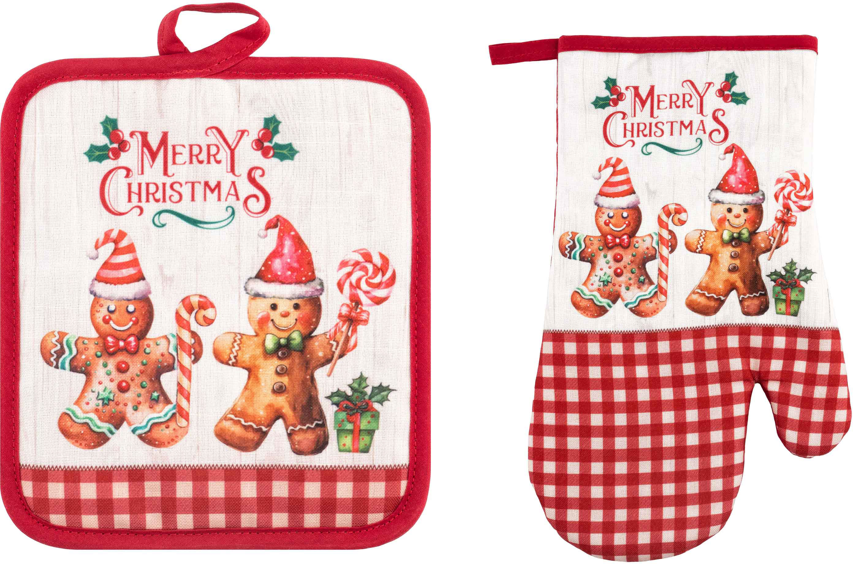 Набор прихваток Ardesto Christmas Gingerbread 18х20 см (ART14HG) - Фото 1