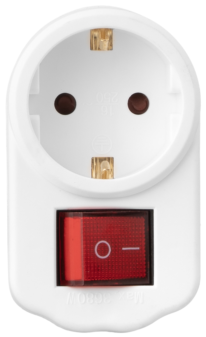 Купить Автомат защиты от всплесков напряжения 2E с кнопкой извлечения 1xType F 16A White (2E-AD0101SWH) - Фото 1 Автомат защиты от всплесков напряжения 2E с кнопкой извлечения 1xType F 16A White (2E-AD0101SWH) - Фото 1