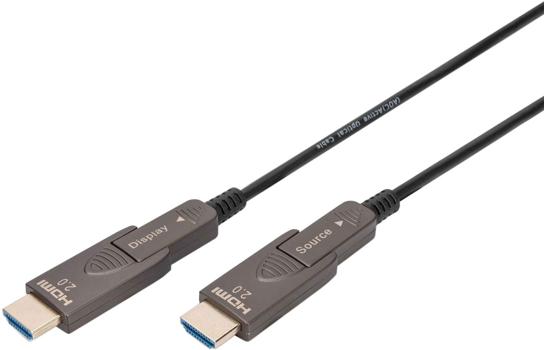 Кабель HDMI Digitus HDMI (M/M) 4K AOC 10 м Black (AK-330127-100-S) - Фото 1