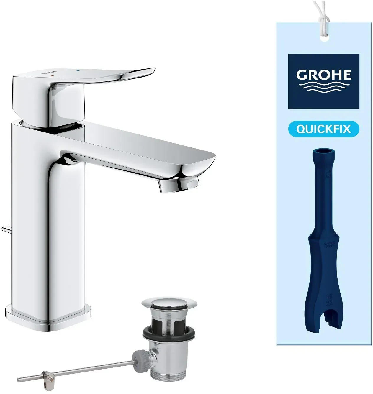 Купити Змішувач для ванної Grohe QuickFix Dice M (1018320000) - Фото 1 Змішувач для ванної Grohe QuickFix Dice M (1018320000) - Фото 1