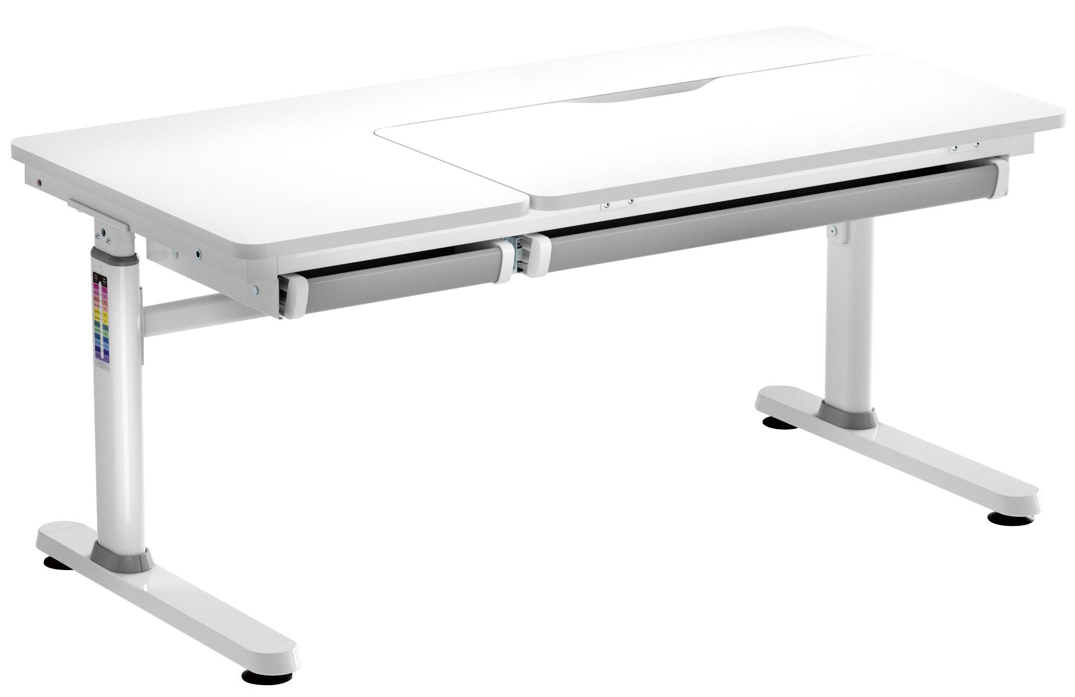 Стол компьютерный 2E White (2E-CE301K-MECHANIC) - Фото 1