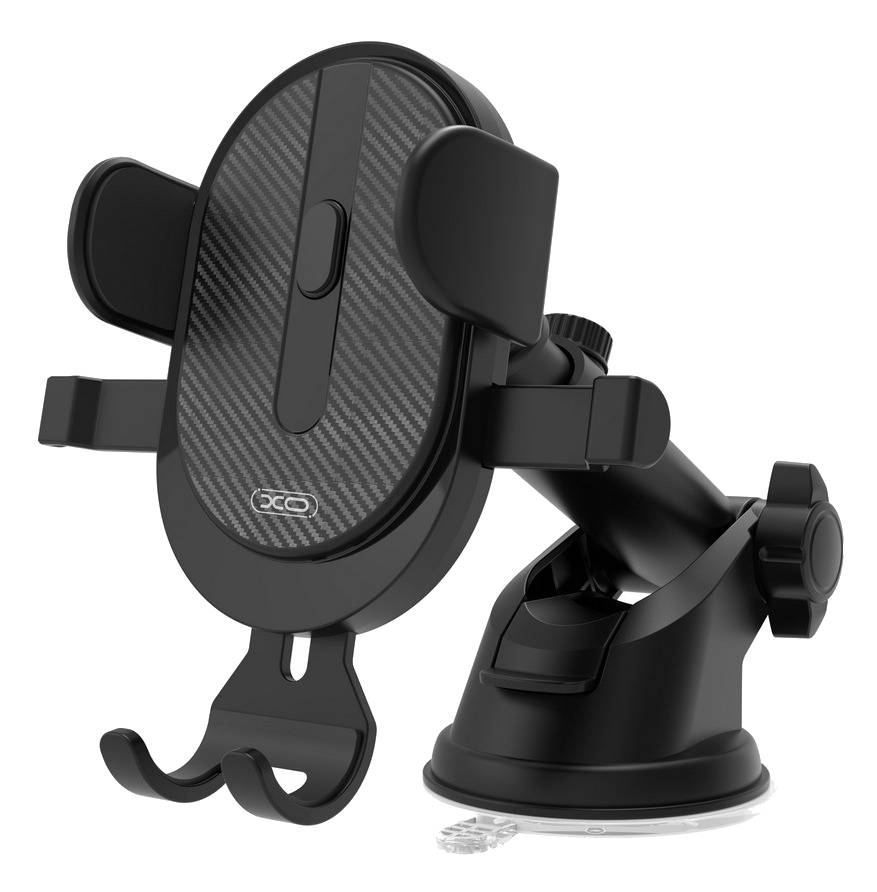 Держатель для мобильного устройства XO C60 Suction cup outlet Car holder Black (6920680872596) - Фото 1