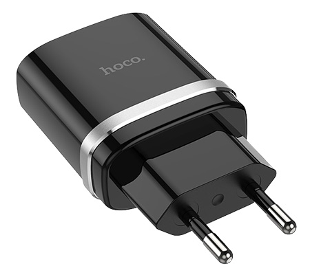 Сетевое зарядное устройство HOCO C12Q Smart QC3.0 charger 18W Black (6931474716255) - Фото 1