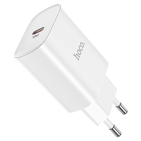 Сетевое зарядное устройство HOCO N14 PD20W charger White (6931474745026) - Фото 1
