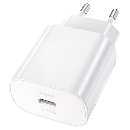Сетевое зарядное устройство HOCO N22 Jetta PD25W White (6931474760067) - Фото 1