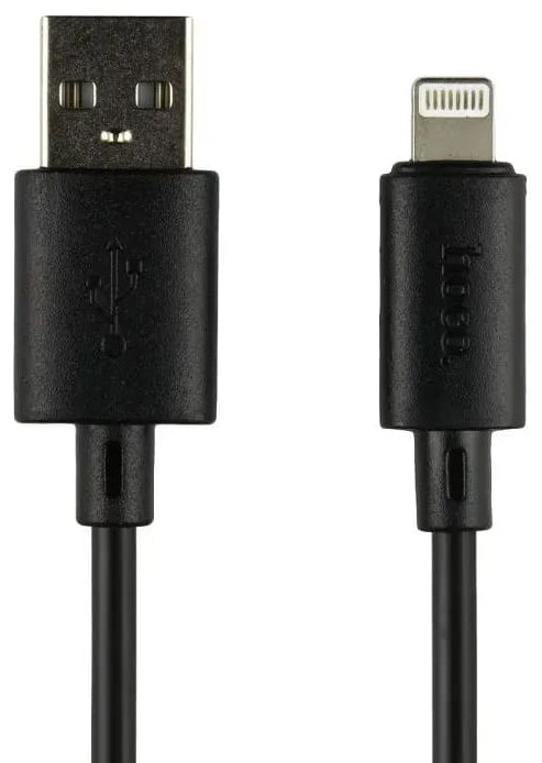 Кабель синхронізації даних HOCO X88 Gratified USB - Lightning  (M/M), 1 м, Black (6931474783301) - Фото 1