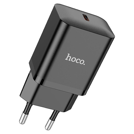 Сетевое зарядное устройство HOCO N27 PD20W charger Black (6931474783448) - Фото 1