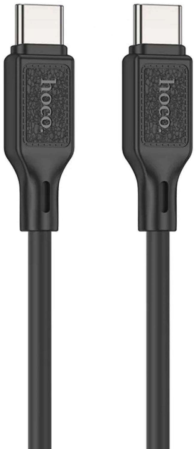 Кабель синхронізації даних HOCO X90 Type-C to Type-C Black (6931474788467) - Фото 1