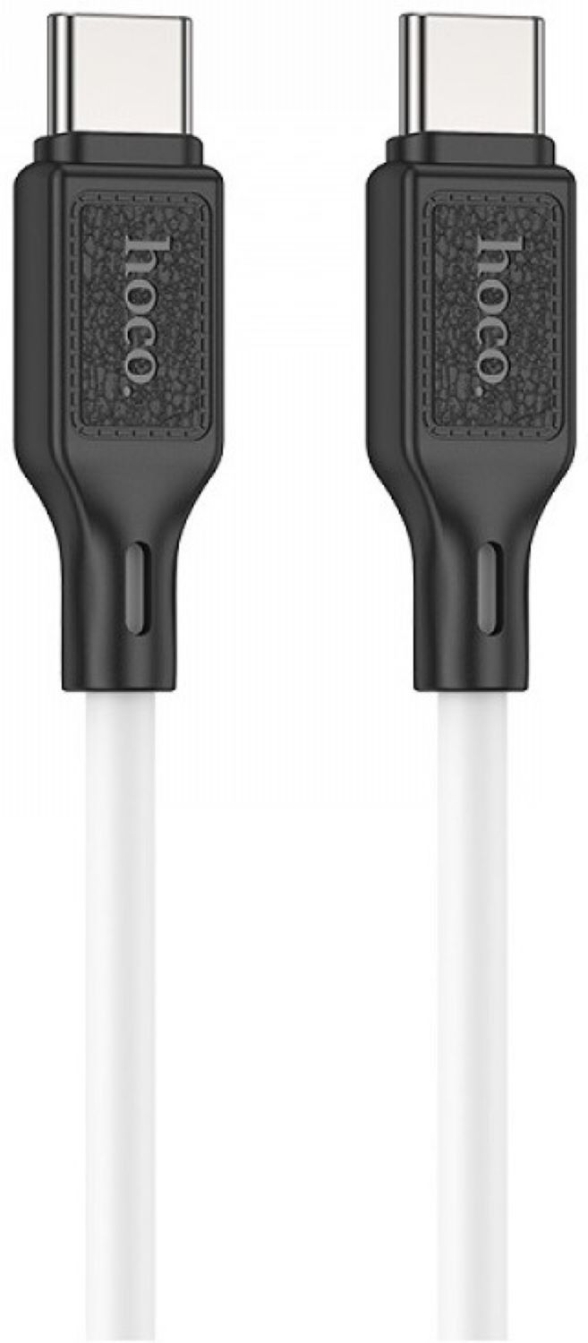 Кабель синхронизации данных HOCO X90 Cool 60W for Type-C to Type-C White (6931474788474) - Фото 1