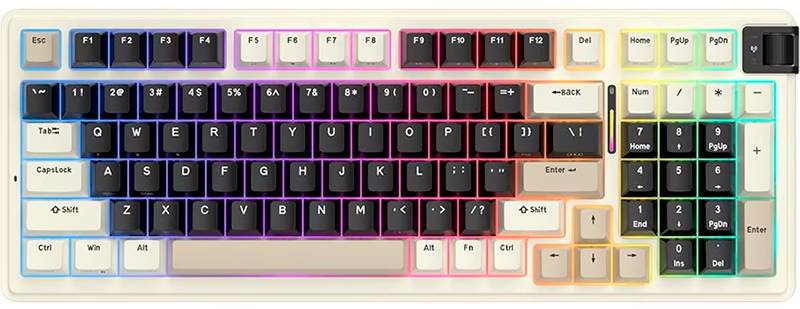 Клавиатура беспроводная игровая KZZI K98 Wireless Keyboard UA\ENG Meteorite Grey (6935280825019) - Фото 1